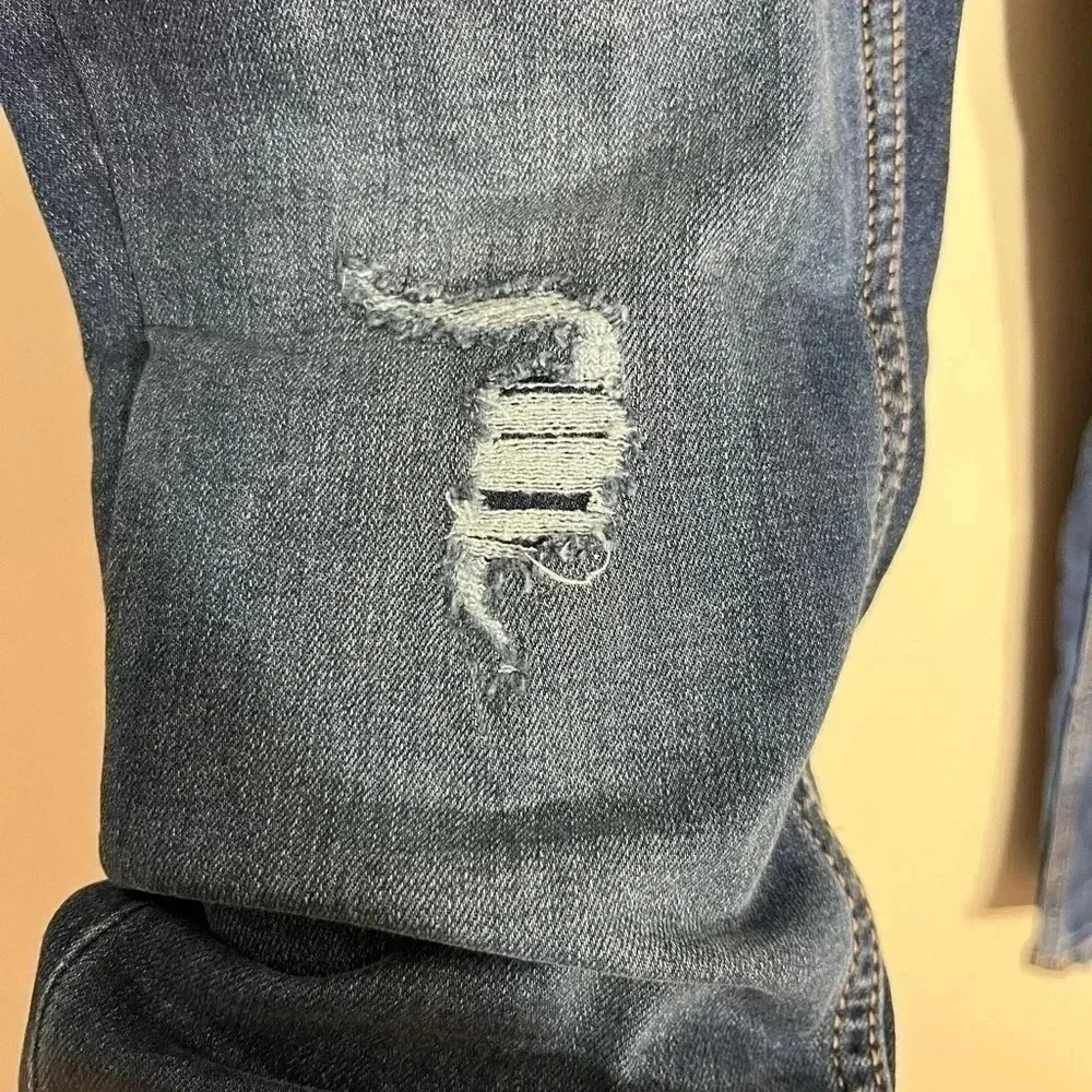 Girls Justice dark distressed skinny jeans‎ size 10 plus